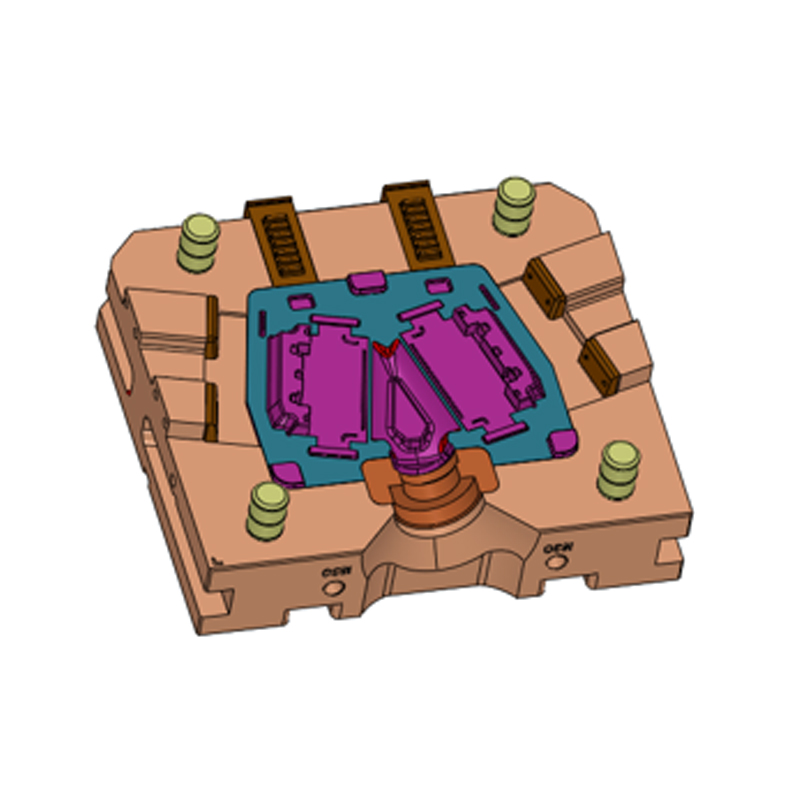 Alumíniumötvözet présöntvény elemtartó lemez egy forma Két lyuk Alumíniumötvözet présöntvény elemtartó lemez egy forma Két lyuk