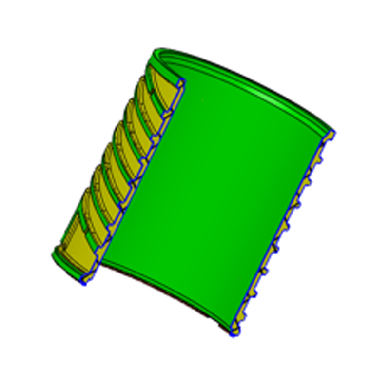 Alumíniumötvözet présöntvény hűtővíz köpeny Alumíniumötvözet présöntvény hűtővíz köpeny
